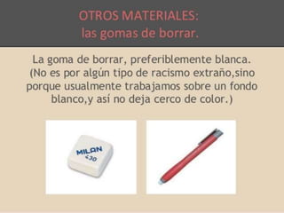 Materiales de dibujo