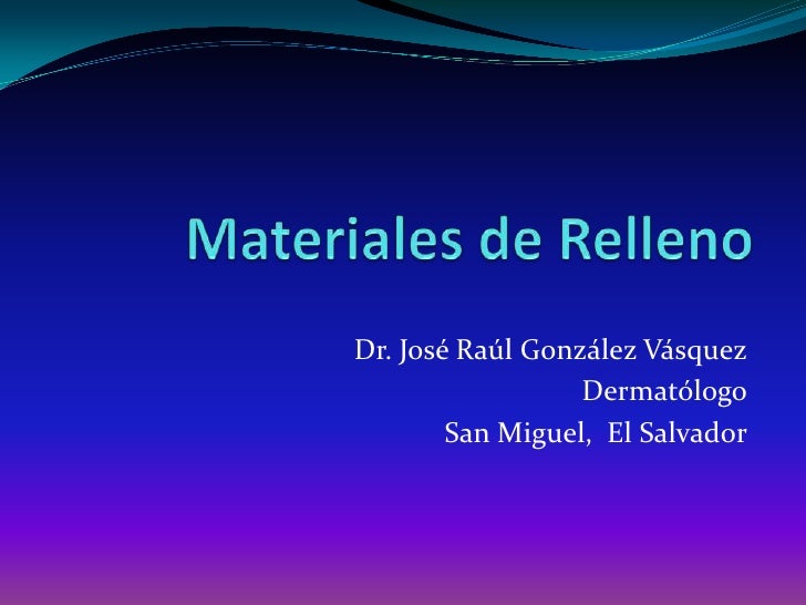 Materiales de Relleno