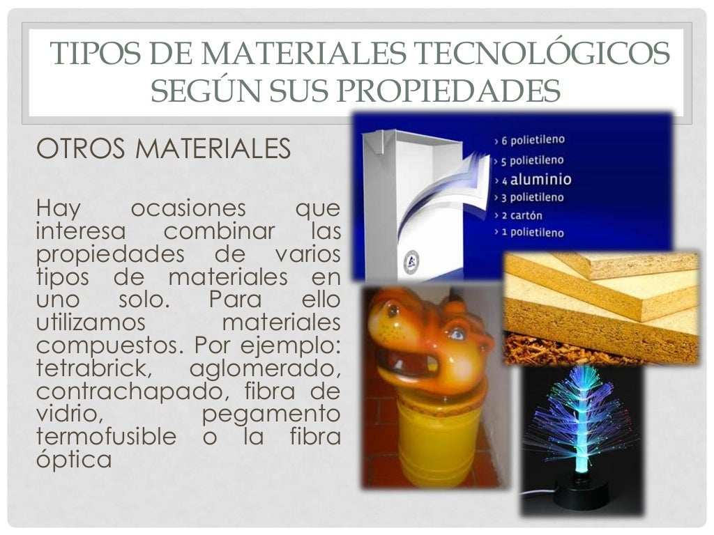 Materiales de uso técnico Materiales de uso técnico