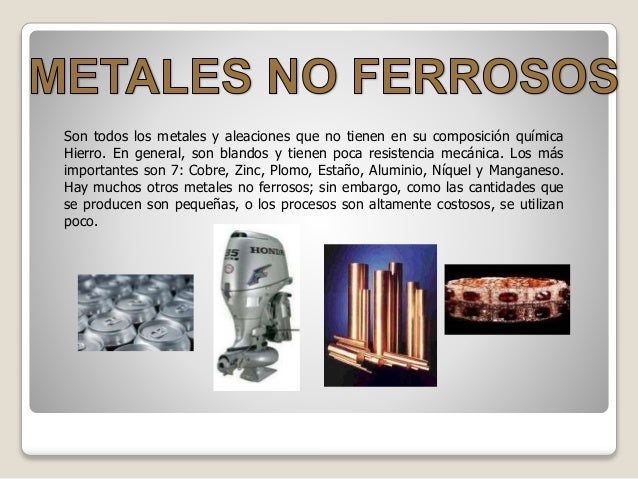 Materiales ferrosos y no ferrosos