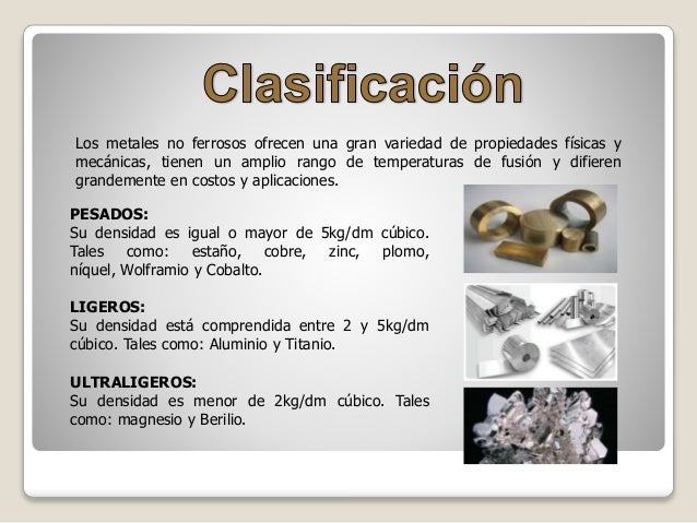 Materiales ferrosos y no ferrosos