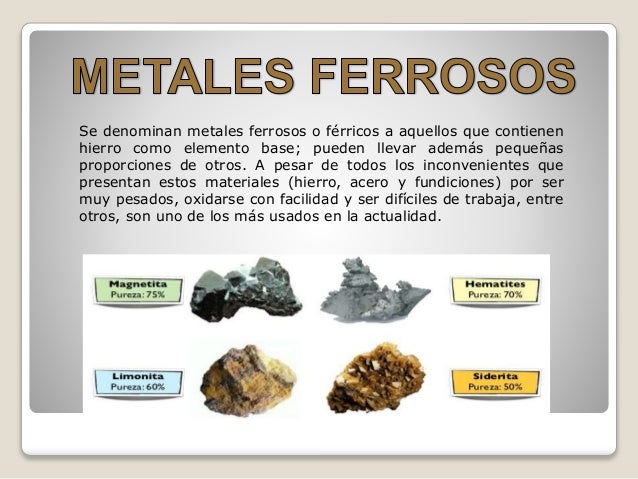 Materiales ferrosos y no ferrosos