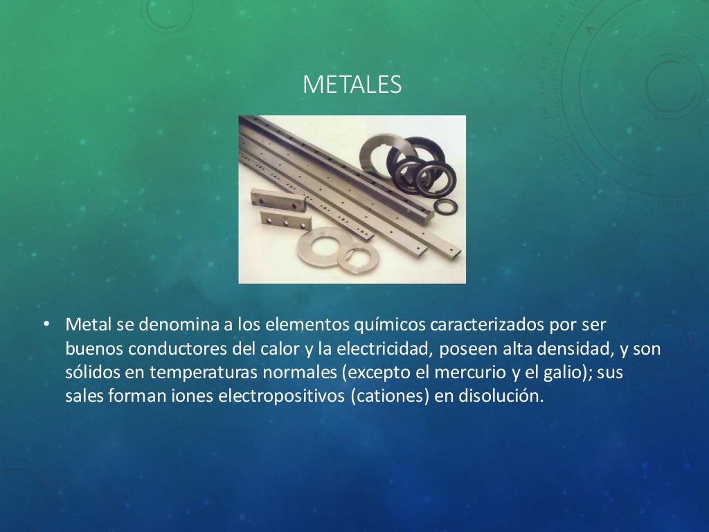 Materiales metálicos no ferrosos y propiedades. Metalic