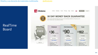 @alfredovelaDiseño y uso docente de materiales multimedia
RealTime
Board
112
 