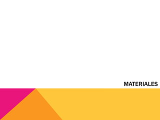 MATERIALES
 