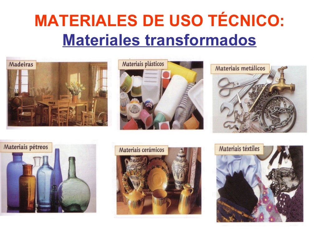 Materiales de uso técnico
