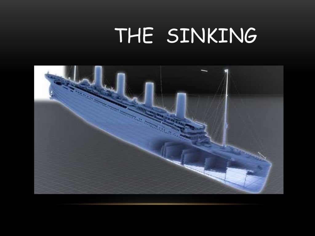 Material failure of titanic ship.