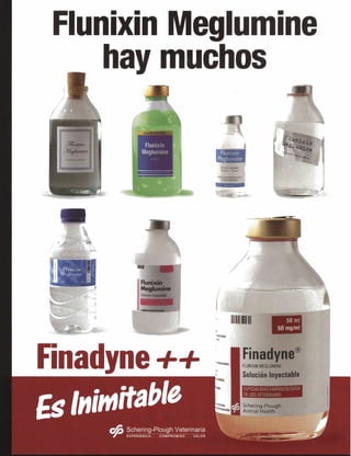 Flunixin Meglumine
   hay muchos




 '   L




                                                             4




Finadyne ++
                                                             -m
                                                              C
                                                             -4




                                                                  Solución lnyectable




             1   Schering-Plough Veterinaria
         f       EXPERIEUCIA   . . . COMPROMISO. . . VALOR
 