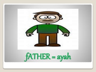 fATHER = ayah
 