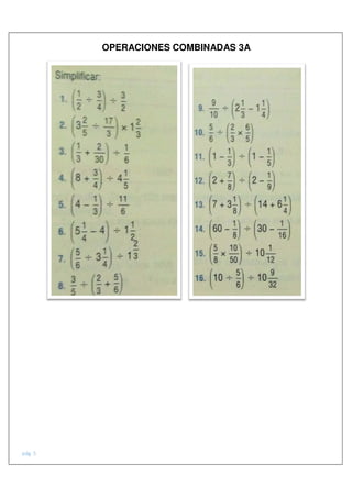 OPERACIONES COMBINADAS 3A