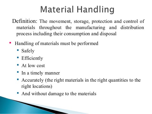 Material Handling & Storage System Material Handling & Storage System
