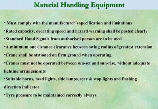Material Handling safety ppt for education | PPT