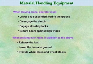 Material Handling safety ppt for education | PPT