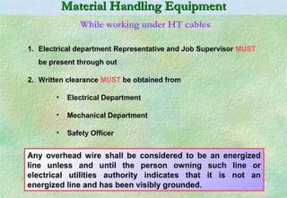 Material Handling safety ppt for education | PPT