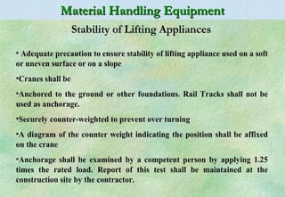 Material Handling safety ppt for education | PPT
