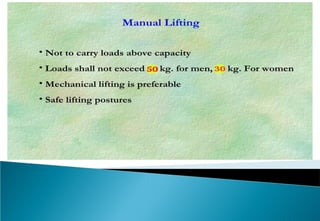 Material Handling safety ppt for education | PPT