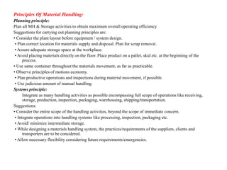 Material handling equipment presentation | PPTX