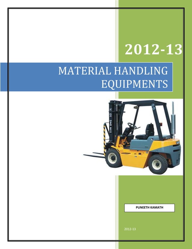 Material Handling Equipments PDF