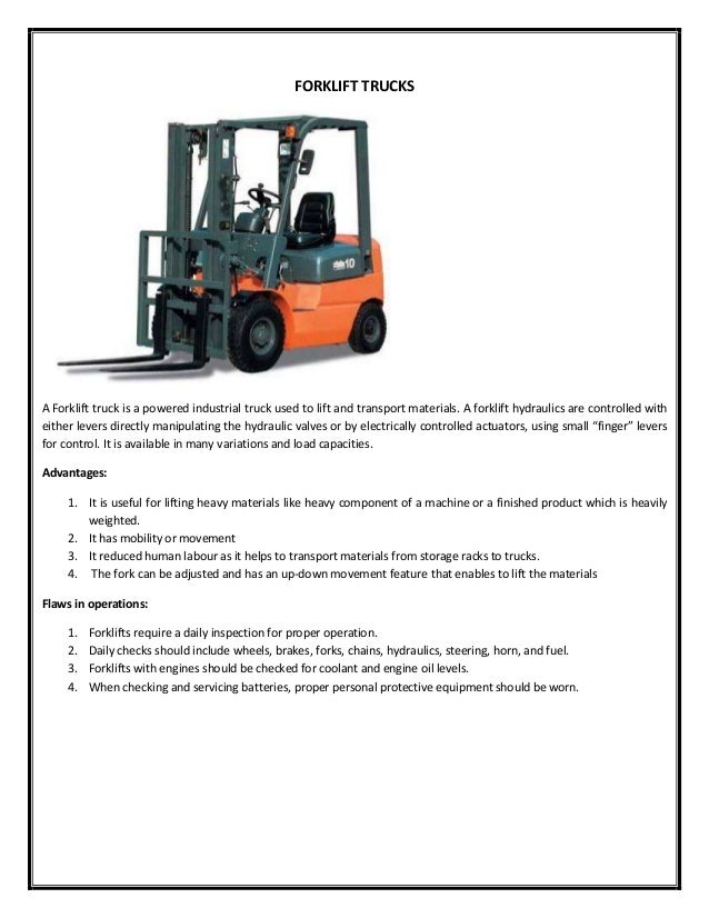 Material Handling Equipments