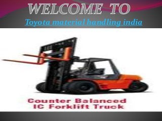Toyota material handling india
 