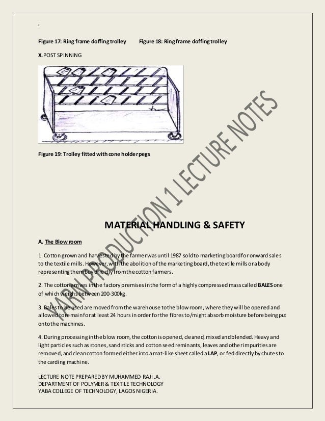 Material handling lecture note
