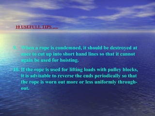 Material Handling Equipments & Safe Rigging Practices | PPT