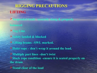 Material Handling Equipments & Safe Rigging Practices | PPT