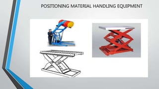 POSITIONING MATERIAL HANDLING EQUIPMENT
 