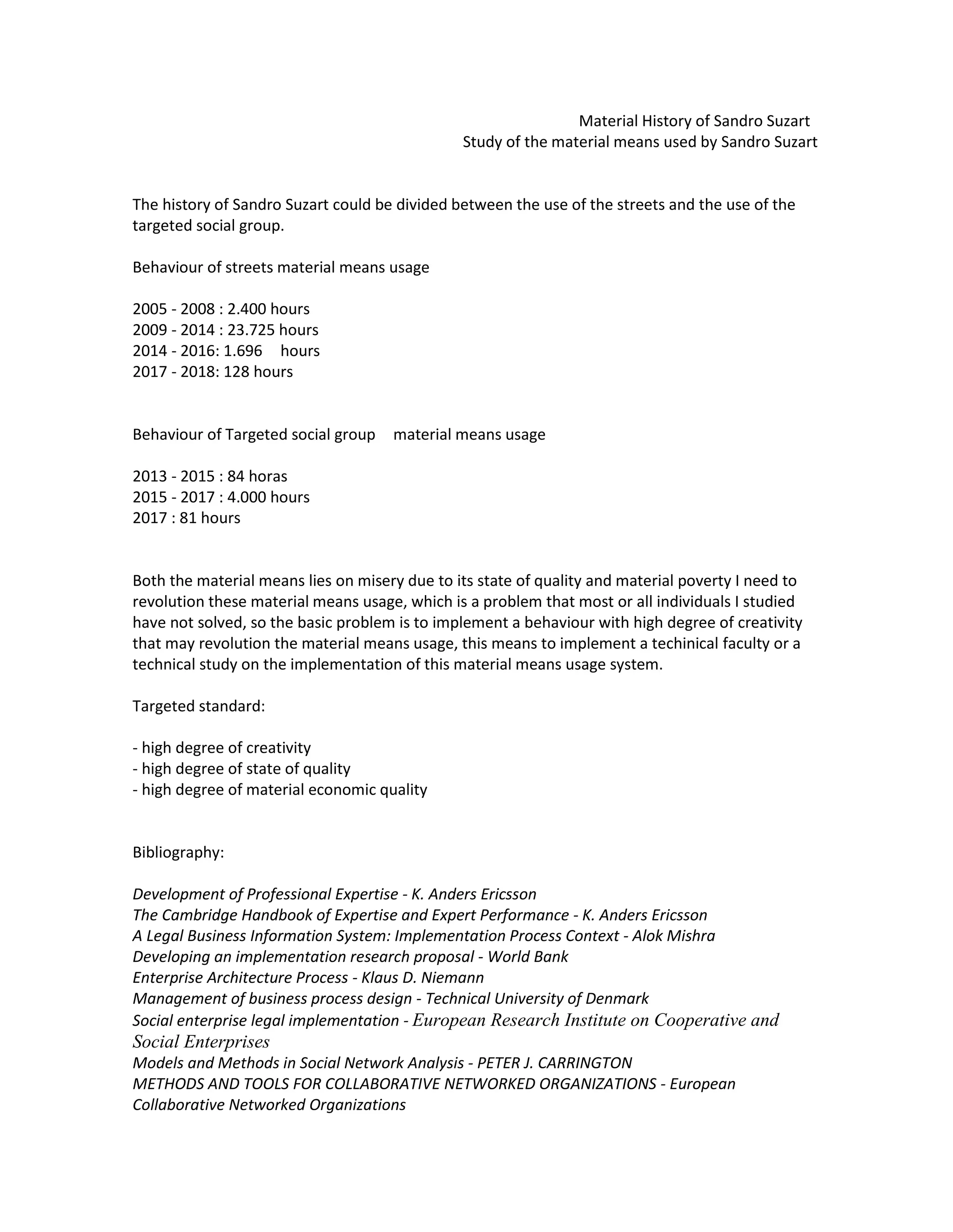 Material history of sandro suzart and the history of material means PDF