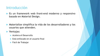 Presentación de MaterializeCSS | PPT