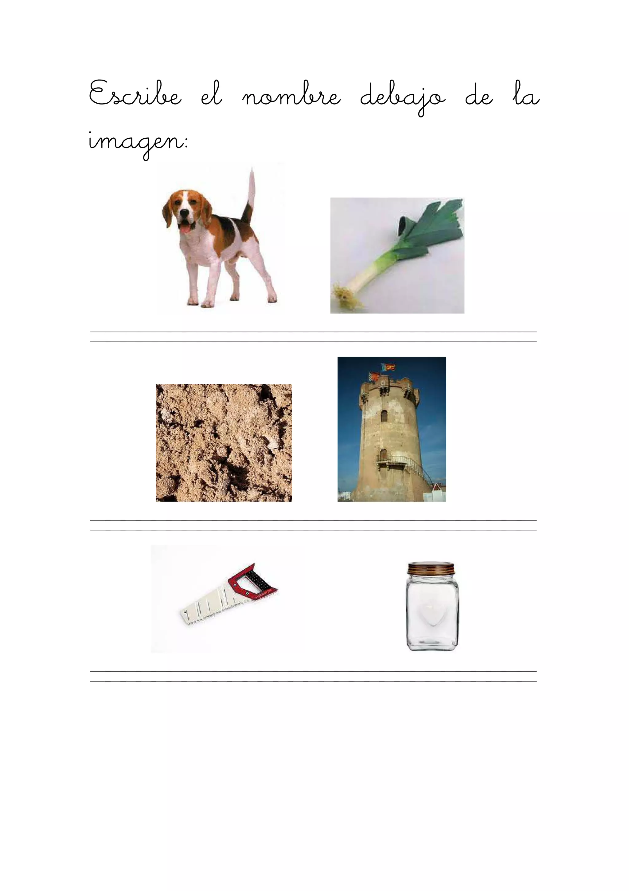 Escribe el nombre debajo de laEscribe el nombre debajo de laEscribe el nombre debajo de laEscribe el nombre debajo de la
imagen:imagen:imagen:imagen:
 