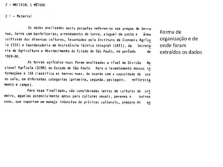 Forma de
organização e de
onde foram
extraídos os dados
 