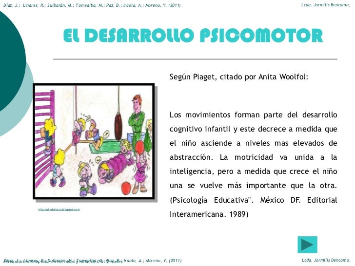 Resultado de imagen para desarrollo psicomotor segun piaget