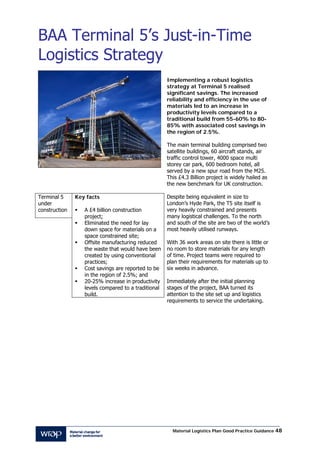 Material logistic plan | PDF