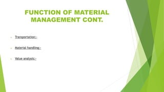 Material management | PPTX