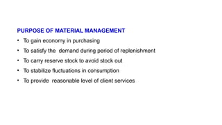 MATERIAL MANAGEMENT PRACTICE IN ENGINEERINGpptx | PPTX