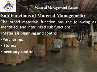 Material management control power point presentation | PPSX