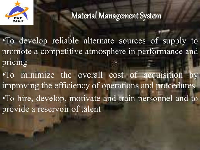 Material management control power point presentation | PPT | Free Download