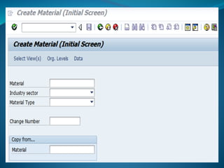 Material master data in sap mm | PPTX