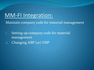 Material master data in sap mm | PPTX
