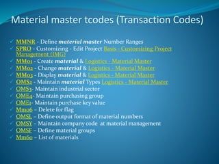 Material master data in sap mm | PPT
