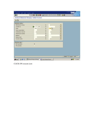 Material master mm01 | PDF