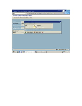 Material master mm01 | PDF