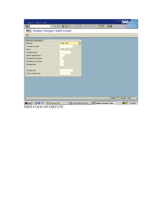 Material master mm01 | PDF