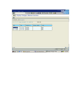 Material master mm01 | PDF