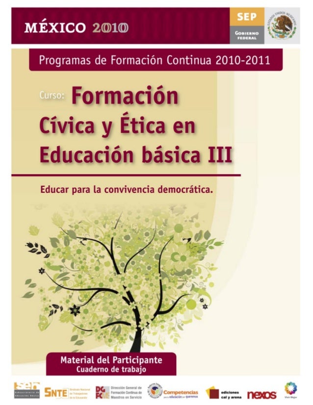 Formación Cívica y Ética Educar para la convivencia