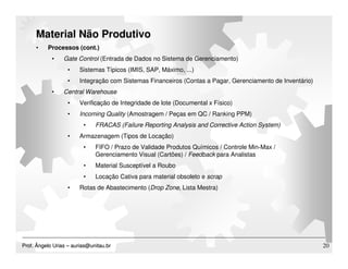 Material Planning & Logistics - Update 2009