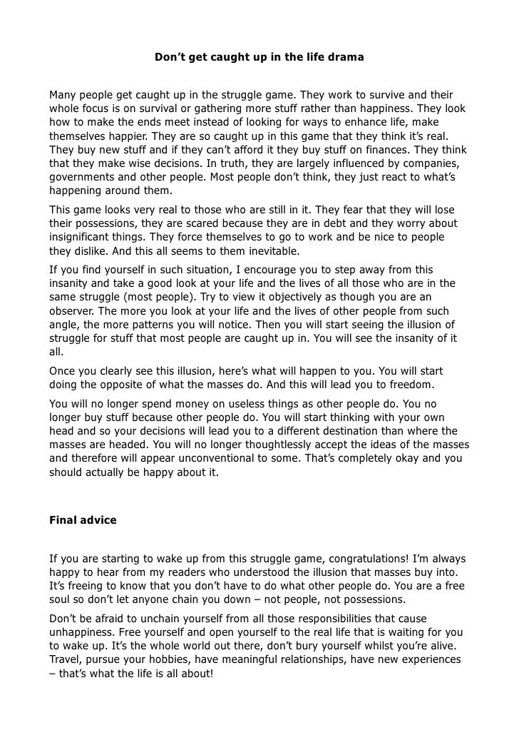 Material possessions