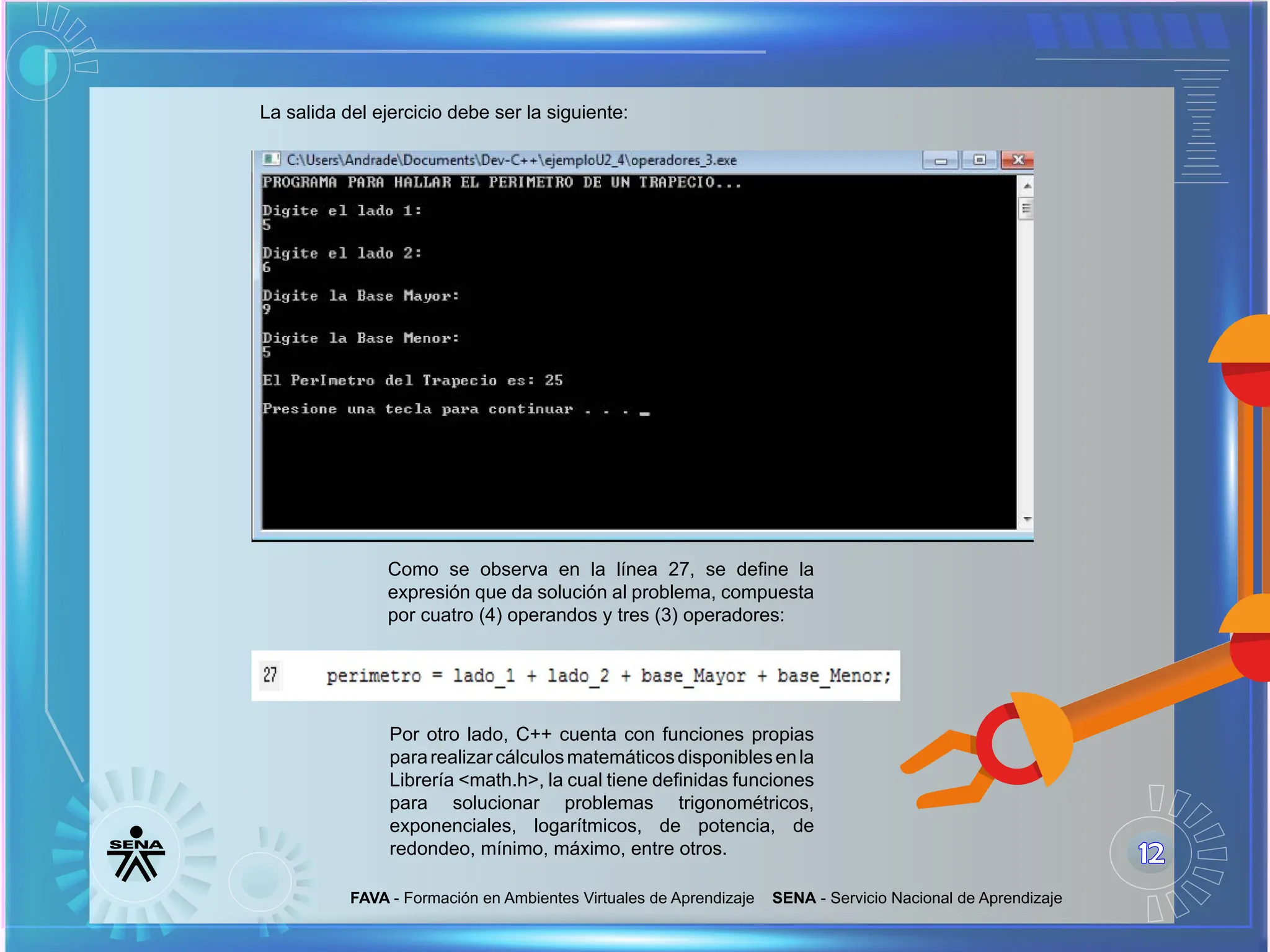 Estructura del lenguaje c++. Operaciones básicas y su jerarquía ...