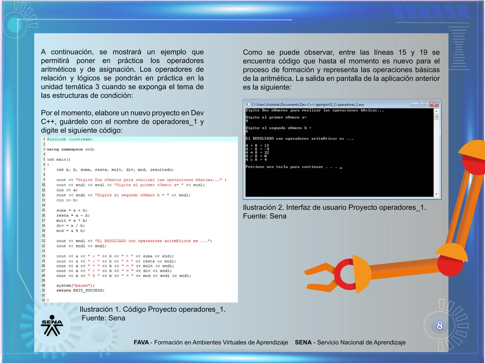 Estructura del lenguaje c++. Operaciones básicas y su jerarquía ...